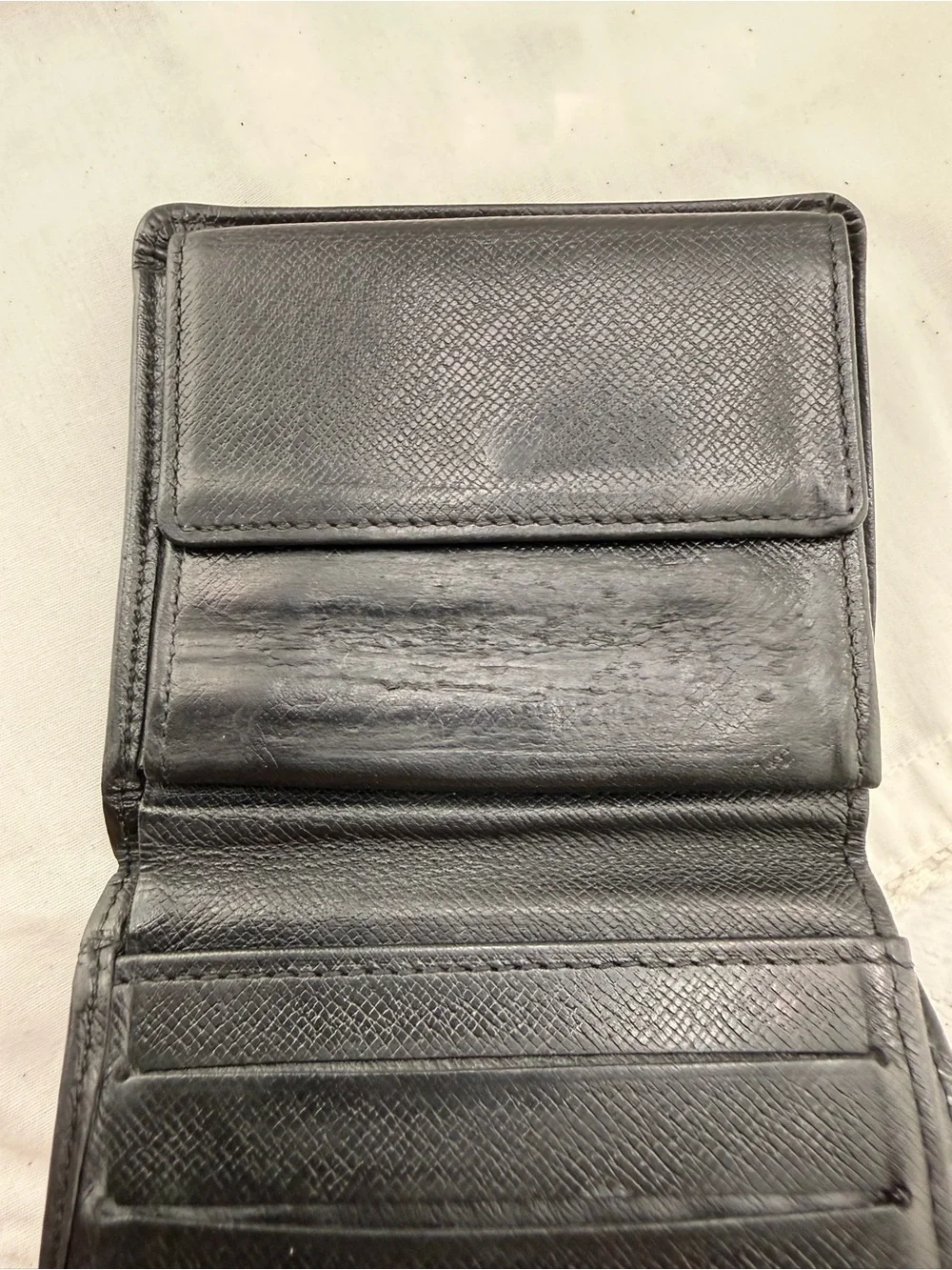 AUTHENTIC Louis Vuitton Marco Wallet. Black.